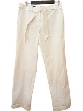 FACONNABLE  NWT  White Lined Trousers  Size 16